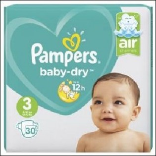 Pampers Couches-culotte taille 6 : 15Kg et + baby dry x20 