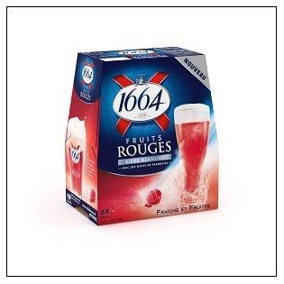 PACK 6X25CL 1664 FRUITS ROUGE 4°50 