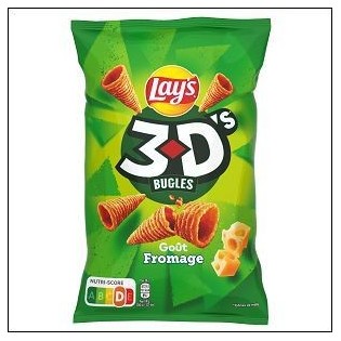 S.BUGLES FROMAGE 85G 3D'S LAY'S 