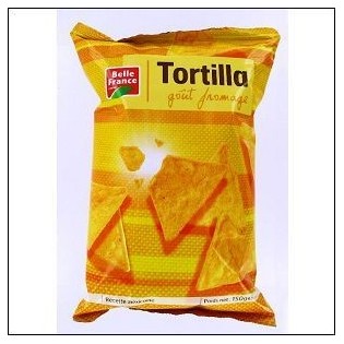 TORTILLA CHIPS FROMAGE 150G BELLE FRANCE 