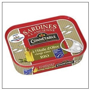 1/5 SARDINES A L'ANCIENNE OLIVE BIO 135G CONNETABLE 