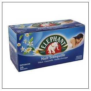 INFUSION NUIT TRANQUILLE 20 SACHETS ELEPHANT 