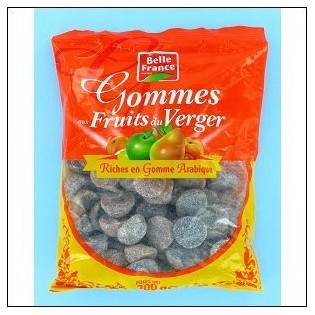 SAC.GOMMES FRUITS VERGER (10%ARABIQUE)200G B.FRANC 