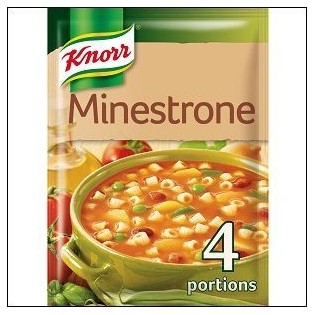 MINESTRONE HUILE D'OLIVE DESHYDRATE 4 ASS.KNORR 