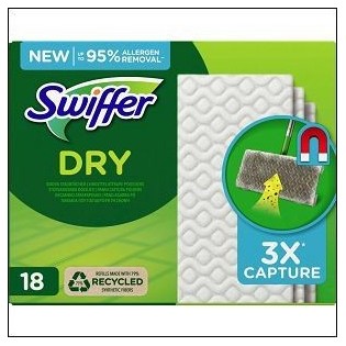 RECHARGE.18 LINGETTES DRY SWIFFER 