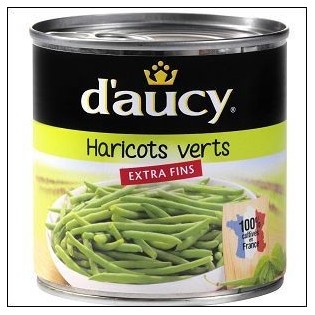 1/2 HARICOTS VERTS EXTRA- FINS D'AUCY 
