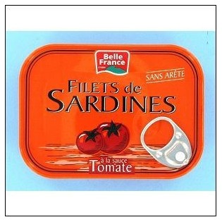 1/7 FILET SARDINE SAUCE TOMATE O.F.BELLE FRANCE 