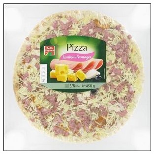 PIZZA PATE FINE JAMBON/ FROMAGE 450G BELLE FRANCE 