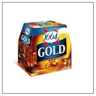 PACK 6X25CL 1664 GOLD 6°1  