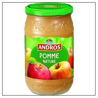 BCX.COMPOTE POMMES NATURE 750G ANDROS 