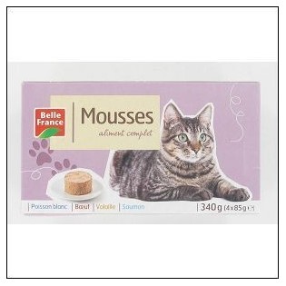 4 ETUIS 85G MIX TERRINE & MOUSSE CHAT B.FRANCE 