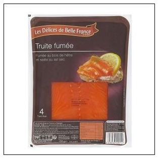 4 T.TRUITE FUMEE DELICES BELLE FRANCE 30G 