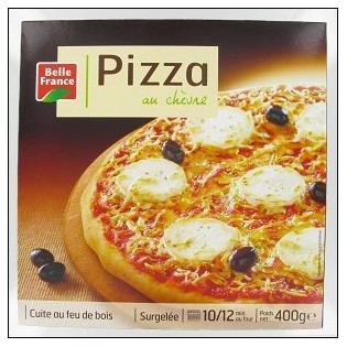PIZZA CHEVRE FEU DE BOIS 400G BELLE FRANCE 