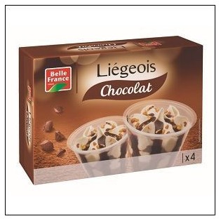 4 LIEGEOIS CHOCOLAT 125ML BELLE FRANCE 