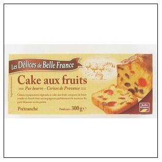 CAKE AUX FRUITS P.BEURRE 330G DELICES BELLE FRANCE 