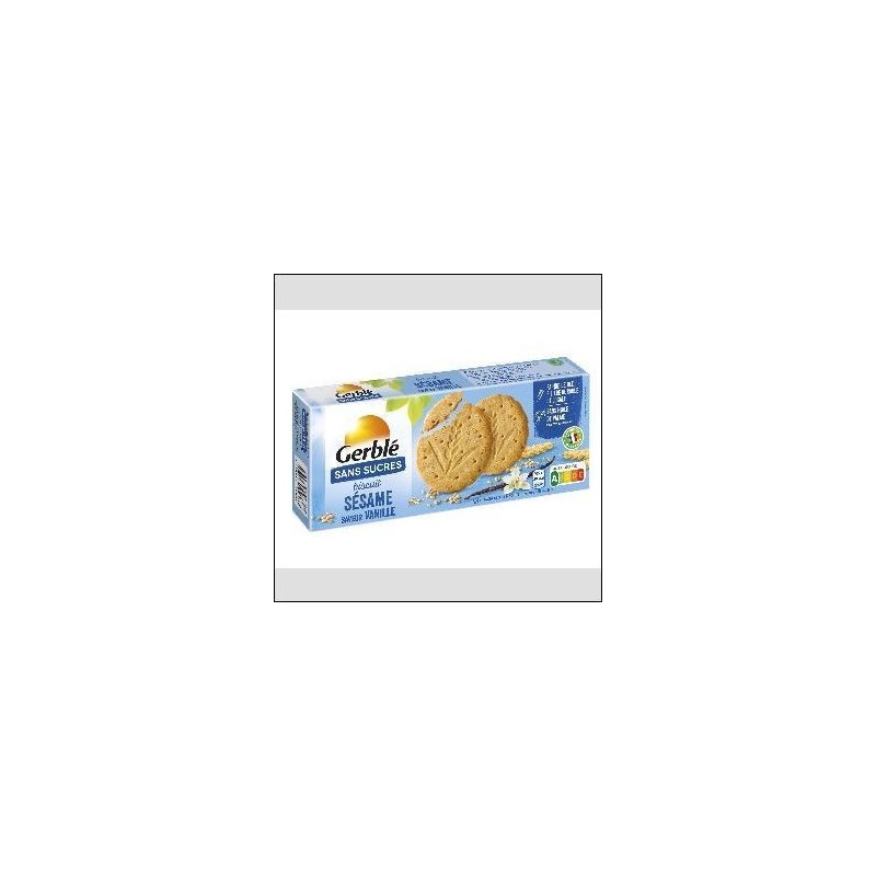 BISCUITS SESAME VANILLE SANS SUCRE 132G GERBLE