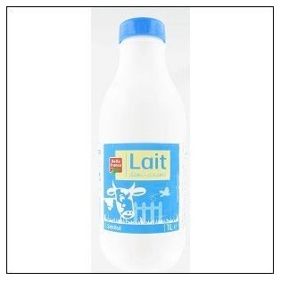 Lait Bio écrémé Matin Léger Sans lactose - Lactel - 1L - Drive Z